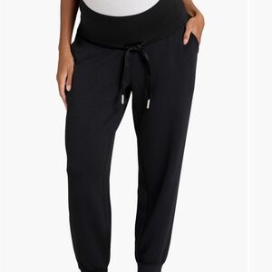 Seraphine Women's Black Maternity Jogger Pants
